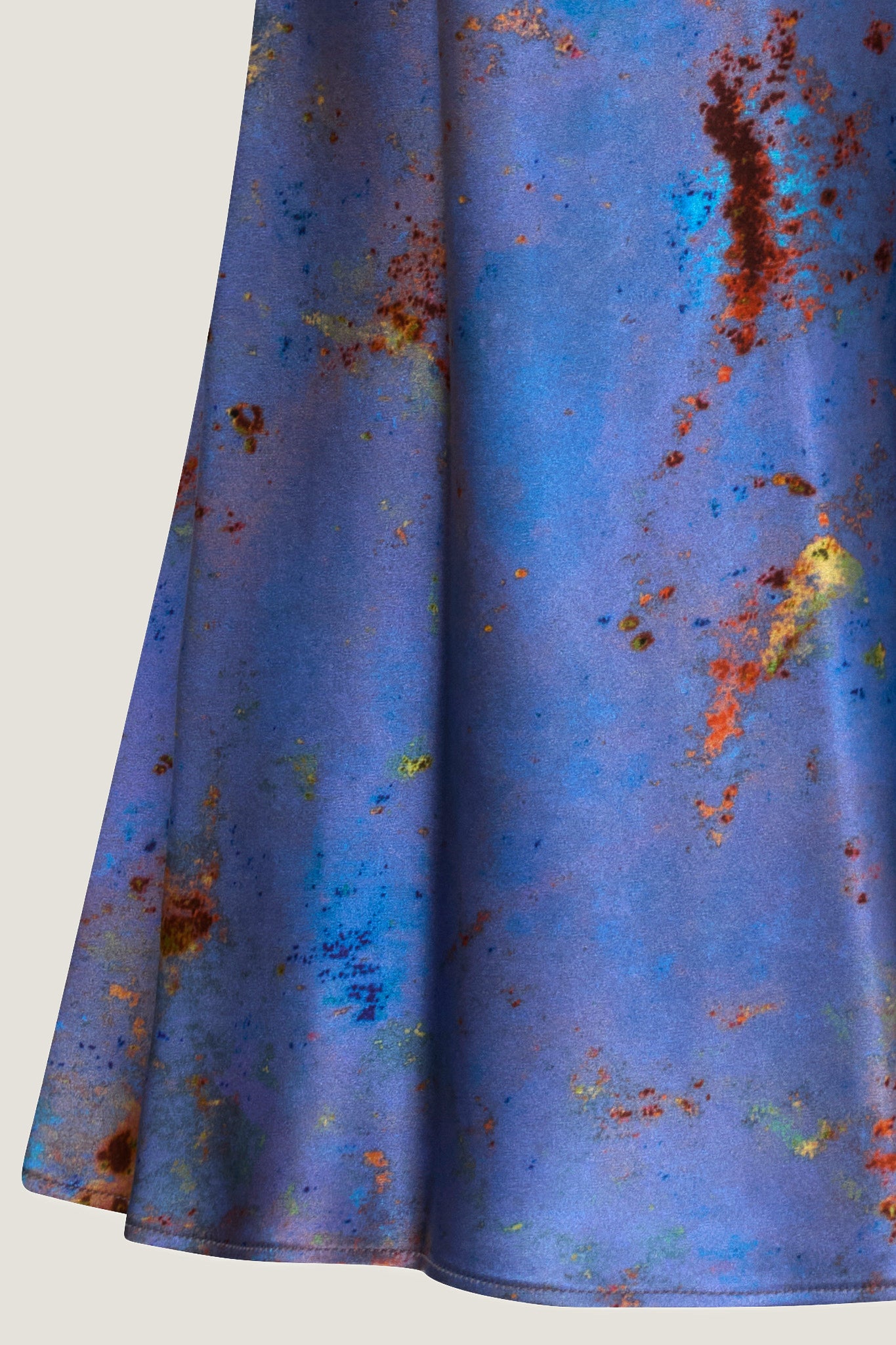 printed silk halter top with photographic surface