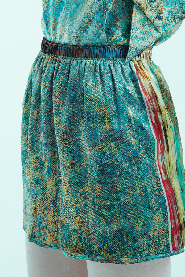 Dual-Wear Reversible Mini Skirt