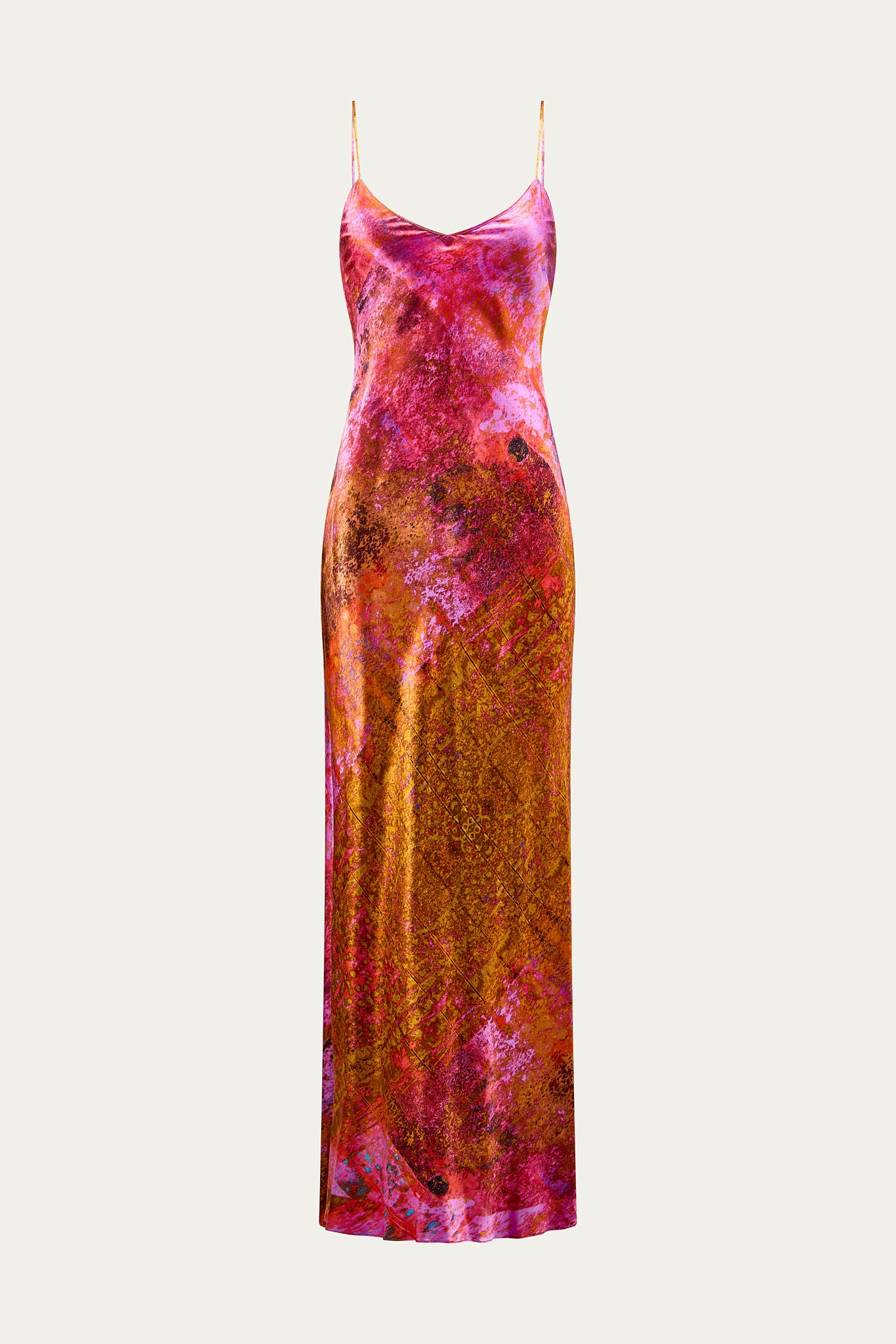 Sakura Silk Satin Slip Dress