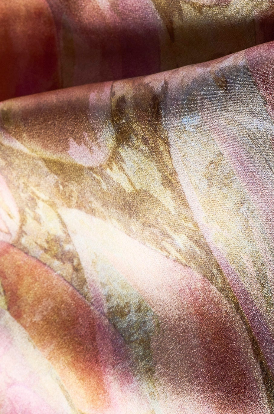 Petals Silk Satin Slip Dress