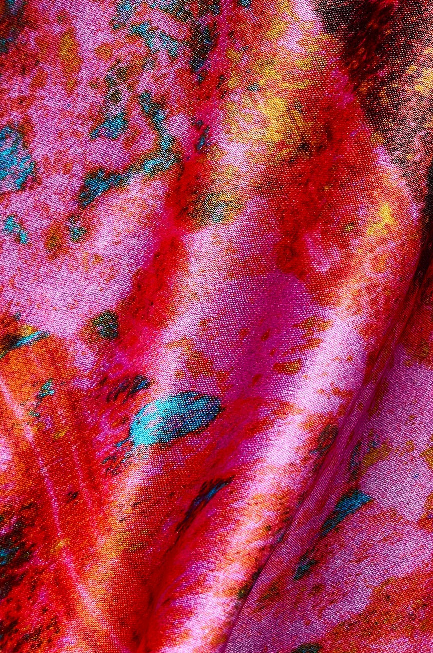 Sakura Silk Satin Slip Dress