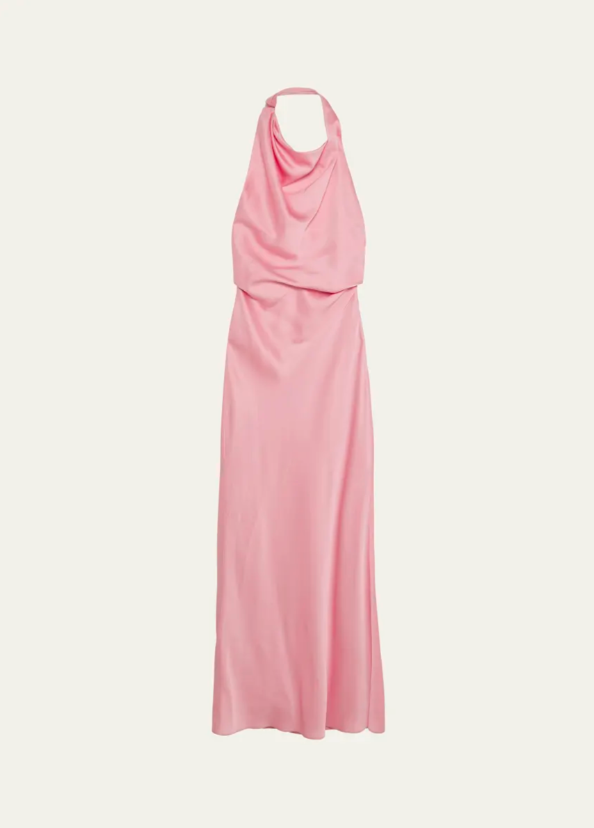 TX1 SH3  |  Bouquet, Silk-Satin Minimalist Slip Dress