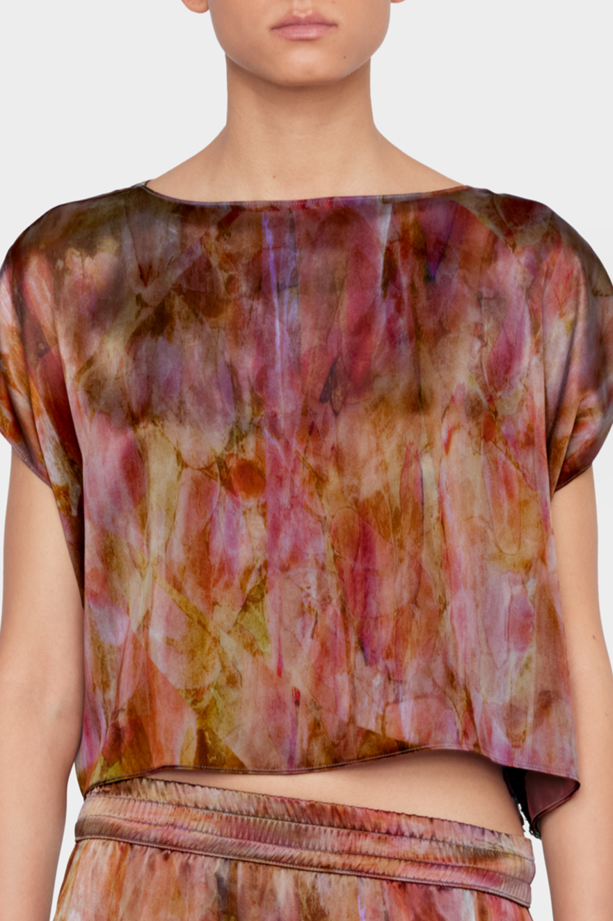 TX1 SH8 | Silk-Satin Boxy Tee